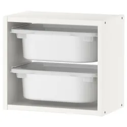 IKEA TROFAST(094.840.84) Стенной шкаф, белый / белый