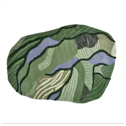 IKEA GREJSIMOJS(006.020.01) килим з довгим ворсом, зелений