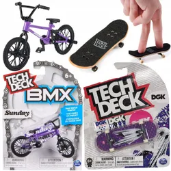 НАБОР FINGERBIKE BMX BIKE SUNDAY + SKATEBOARD FINGERBOARD SPIRIT TECH DECK