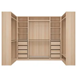 IKEA PAX(293.313.49) кутова шафа, дуб, фарбований у білий колір