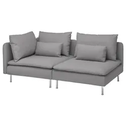 IKEA SÖDERHAMN (194.521.10) 3-місний диван, з відкритим кінцем / сірий тонер
