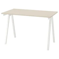 IKEA TROTTEN(494.343.89) стол письменный, бежевый/белый