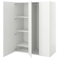 IKEA PLATSA(194.243.39) шафа на 3 двері, білий / Фоннес білий