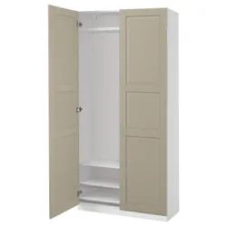 IKEA PAX / TYSSEDAL(796.036.58) Комбинация гардероба, белый/серо -разгр