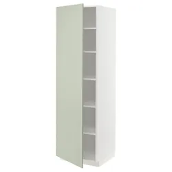 IKEA METOD(494.873.11) висока шафа/полиці, білий/Stensund світло-зелений