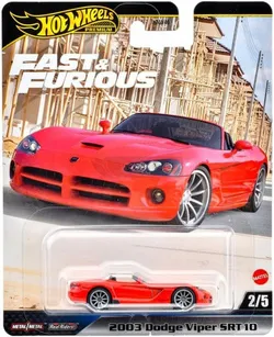 HOT WHEELS PREMIUM ФОРСАЖ 2/5 2003 Dodge Viper SRT 10 JBL85