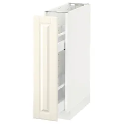 IKEA METOD(591.648.67) нижня шафа / висувні внутрішні кріплення, білий / Bodbyn крем