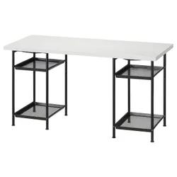 IKEA LAGKAPTEN / SPÄND(595.638.56) рабочий стол, белый/черный