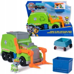 PAW PATROL ROCKY МУСОРОВОЗ ДЕЛЮКС СПАСАТЕЛЬНЫЙ АВТОМОБИЛЬ С ФИГУРКОЙ И АКСЕССУАРАМИ