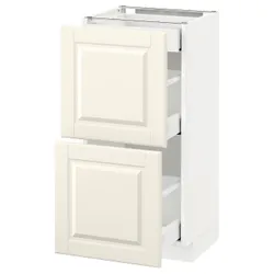 IKEA METOD / MAXIMERA(290.516.64) 2-дверный / 3-местный, белый / кремовый Бодбин