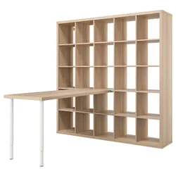 IKEA KALLAX / LAGKAPTEN (894.816.61) письмовий стіл, ефект білого/білого мореного дуба