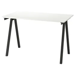 IKEA TROTTEN(494.295.71) стол письменный, белый / антрацит