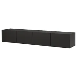 IKEA BESTÅ(096.035.72) Телевізійна лавка з дверима, Czarnybrowz/lappviken czarnybrąz