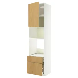 IKEA METOD / MAXIMERA(596.008.25) W Pie/mikr z drz/2 отстой, белый/синарп вокруг дуба