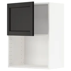 IKEA METOD(194.662.25) микроволновая печь, белый / лерхиттан черная морилка