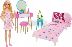 Спальня для ляльок Барбі з лялькою Барбі HPT55