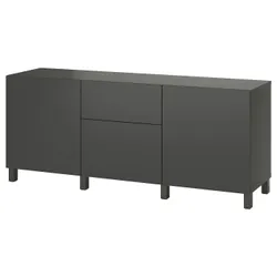 IKEA BESTÅ(995.558.40) комбинация с выдвижными ящиками, темно-серый/Lappviken/Stubbarp темно-серый