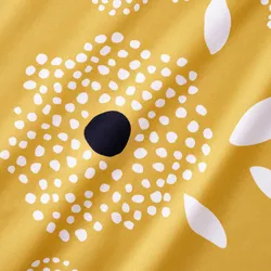 IKEA KLIPPAN(906.002.72) 2 -Pperson Dofa Lopage, Tingetorp желтый/белый/цветочный рисунок