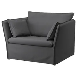 IKEA BACKSÄLEN(893.932.02) 1,5-місне крісло, Халларп сірий