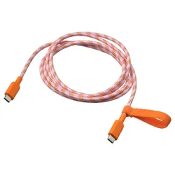 IKEA LILLHULT(205.810.93) USB-C на USB-C, помаранчевий/рожевий