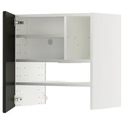 IKEA METOD(595.791.07) Капюшон -шкаф с полкой/дверью, Biały/Bodbyn Black