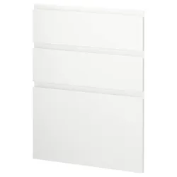 IKEA METOD(594.499.22) 3 фронта посудомоечной машины, Воксторп матовый белый