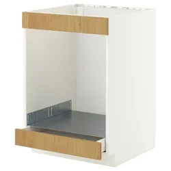 IKEA METOD / MAXIMERA(496.014.63) Она на тарелках+пирога, белый/синарп вокруг дуба