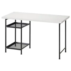 IKEA LAGKAPTEN / SPÄND(995.636.37) рабочий стол, белый/черный