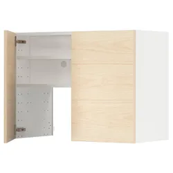 IKEA METOD(395.043.92) шафа з витяжкою та полицею/дверями, білий/Askersund візерунок світлий ясен