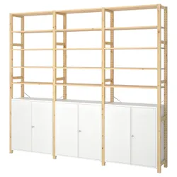 IKEA IVAR(692.482.11) 3 секции/шкаф/полки, сосна / белый
