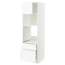 IKEA METOD / MAXIMERA(694.735.77) в сз д пирог / микр з дрз / 2 сзу, Enköping белый/имитация дерева белый