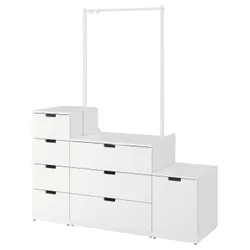 IKEA NORDLI(792.953.77) комод, 8 ящиків, білий