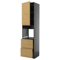 IKEA METOD / KNIVSHULT(895.876.72) SZA WY N PIE/DRZ/2SZU, Czarnoszary/Voxtorp imit. дуб