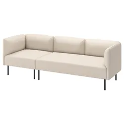 IKEA LILLEHEM(096.177.86) Модульний диван 3-місний, Vissle/бежевий метал