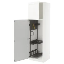 IKEA METOD(395.741.77) High Cabinet/Interior Inn, Белый Энкопипинг/Белая имитация дерева