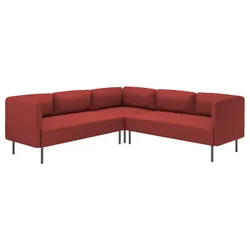IKEA LILLEHEM(095.361.63) Угловой модульный диван, 4 человека, Ганнаред/коричневый металл