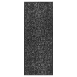 IKEA KYNDBY(104.531.47) килимок з коротким ворсом, патинований сірий / квітковий візерунок