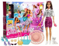 АДВЕНТ-КАЛЕНДАР ДЛЯ ЛЯЛЬКИ БАРБІ ШИК ТА СТИЛЬ модний календар з лялькою Барбі HKB09