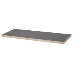 IKEA LAGKAPTEN(205.961.84) столешница, Темно -серый/имитационный дерево
