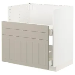 IKEA METOD / MAXIMERA(995.501.78) шкаф Zl под Tallsjön, Белый/Стенсуд Бежевый