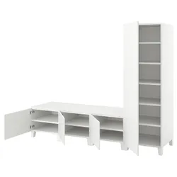 IKEA PLATSA(694.370.80) шкаф с 4 дверьми, белый / Фоннес белый