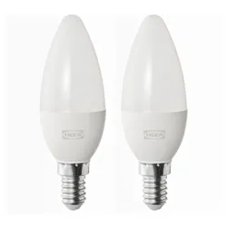 IKEA SOLHETTA(205.840.15) Светодиодная лампочка E14 470 Lumens, люстра/загар белый