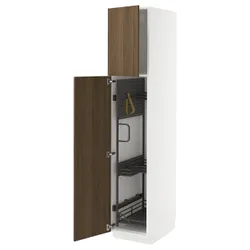 IKEA METOD(695.741.71) High Cabinet/Interior Inn, Биал/Тисторп имитация коричневого грецкого ореха