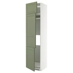 IKEA METOD(995.175.32) Гардроб Wys LOD/ZMR/3DRZ, Biały/Axstad Greya -green