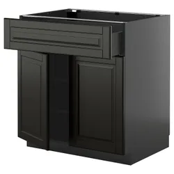 IKEA METOD / KNIVSHULT(795.880.21) Шаст STJ SZUF/2 DRZ, Царношари/Бодбин Блэк