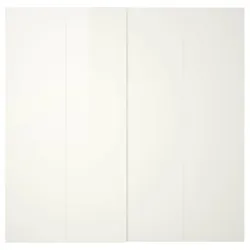 IKEA HASVIK(905.215.57) Розсувні двері, глянцевий білий