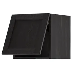IKEA METOD(093.917.30) навісна шафа поз, чорний / Lerhyttan чорний тонований
