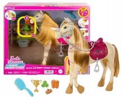 Интерактивная лошадка Барби танцует, со звуками и аксессуарами для укладки волос HXJ42