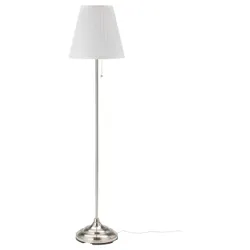 IKEA ARSTID (601.638.62) Торшер, никелированный, белый