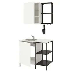 IKEA ENHET(293.369.26) кухня, антрацит/білий